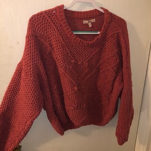 Pink crew neck boutique sweater